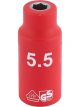 Draper Tools 1/4 Sq. Dr. Fully Insulated VDE Socket 5.5mm