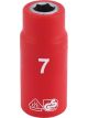 Draper Tools 1/4 Sq. Dr. Fully Insulated VDE Socket 7mm