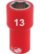 Draper Tools 1/4 Sq. Dr. Fully Insulated VDE Socket 13mm