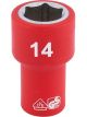 Draper Tools 1/4 Sq. Dr. Fully Insulated VDE Socket 14mm