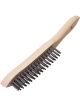 Draper Tools Heavy Duty 3 Row Wire Scratch Brush 310mm