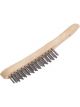 Draper Tools 3 Row Wire Scratch Brush 290mm