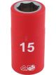 Draper Tools 1/2 Sq. Dr. Fully Insulated VDE Socket 15mm