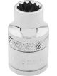 Draper Tools 3/8 Square Drive Hi-Torq 12 Point Socket 8mm