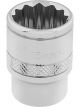 Draper Tools 3/8 Square Drive Hi-Torq 12 Point Socket 15mm