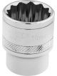 Draper Tools 3/8 Square Drive Hi-Torq 12 Point Socket 18mm