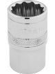 Draper Tools 1/2 Square Drive Hi-Torq 12 Point Socket 17mm