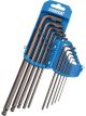 Draper Tools Extra Long Imperial HEX & Ball End HEX Key Set 10Pcs