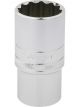 Draper Tools 1/2 Square Drive Hi-Torq 12 Point Deep Socket 30mm