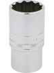 Draper Tools 1/2 Square Drive Hi-Torq 12 Point Deep Socket 32mm