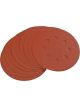 Draper Tools Ten 125mm 320 Grit Hook And Loop Sanding Discs
