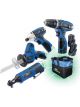 Draper Tools 10.8V Drill 4 Pack +3 Batteries/Bag Storm Force Interchange