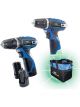 Draper Tools 10.8V Drill Tw/Pack+3 Batteries/Bag Storm Force Interchange
