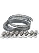 Draper Tools 8mm Wide Hose Clamp Set