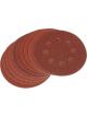 Draper Tools Ten 125mm 80 Grit Hook And Loop Sanding Discs