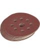 Draper Tools Ten 125mm Assorted Grit Hook And Loop Sanding Discs