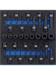 Draper Tools 1/2 Sq Dr Impact TX-Star & Hex Socket 1/2 Drawer Eva 28Pcs