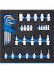Draper Tools Screwdriver Insert Bits & TX-Star Keys 1/2 Drawer Eva 35Pcs