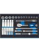 Draper Tools 1/4 Socket Set In 1/4 Drawer Eva Insert Tray 32 Piece