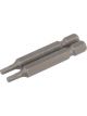 Draper Tools 3mm 1/4 Hex. Hexagonal Insert Bit 50mm Long X 2