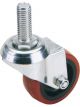 Draper Tools 100mm Dia Swivel Bolt Fixing Polyurethane Wheel - SWL 125Kg