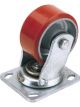 Draper Tools 100mm Dia. Swivel Plate Fixing HD Wheel - S.W.L. 250Kg