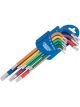 Draper Tools Metric Coloured Long Arm TX-Star Key Set 9 Piece