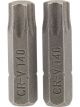Draper Tools T40 1/4 Hex. Draper Tools TX-Star Insert Bit 25mm Long X 2