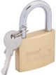 Draper Tools 40mm Brass Cylinder Padlock