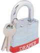 Draper Tools 50mm Laminated Steel Padlock
