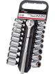 Draper Tools 1/2 Sq. Dr. mm/Af Combined Socket Set 19 Piece