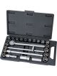 Draper Tools 1/2 Sq. Dr. mm/Af Combined Socket Set 25 Piece