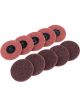 Draper Tools Ten 75mm Polycarbide Abrasive Pads Medium