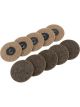 Draper Tools Ten 75mm Polycarbide Abrasive Pads Course