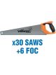 Draper Tools First Fix Venom Triple Ground 500mm Handsaws 30 Saws+6 Foc