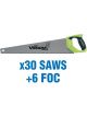 Draper Tools First Fix Venom Double Ground 550mm Handsaws 30 Saws+6 Foc