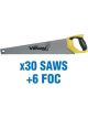 Draper Tools Second Fix Venom Double Ground 550mm Handsaws 30 Saws+6 Foc