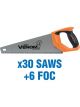 Draper Tools First Fix Venom Triple Ground Tool Box Saws 30 Saws + 6 Foc
