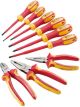 Draper Tools VDE Approved Fully Insulated Plier & Screwdriver Set 9Pcs