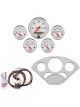 Auto Meter Instrument Cluster Arctic White Speedo Oil Pressure Water…
