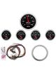 Auto Meter Gauge Kit Designer Black Speedo Oil Press Water Temp Fuel L…