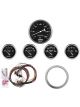 Auto Meter Gauge Kit Old Tyme Black Speedo Oil Press Water Temp Fuel…