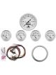 Auto Meter Gauge Kit Old Tyme White Speedo Oil Press Water Temp Fuel…