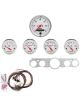 Auto Meter Instrument Cluster Arctic White Speedo Oil Pressure Water…