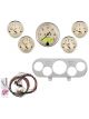 Auto Meter Instrument Cluster Antique Beige Speedo Oil Pressure Wat…
