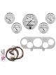 Auto Meter Instrument Cluster Old Tyme White Speedo Oil Pressure Wate…