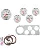 Auto Meter Instrument Cluster Arctic White Speedo Oil Pressure Water T…