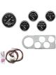 Auto Meter Instrument Cluster Old Tyme Black Series Speedo Water Temp…
