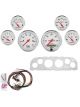 Auto Meter Instrument Cluster Arctic White Speedo Tacho Oil Pressure W…