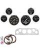 Auto Meter Instrument Cluster Old Tyme Black Series Speedo Tacho Oil…